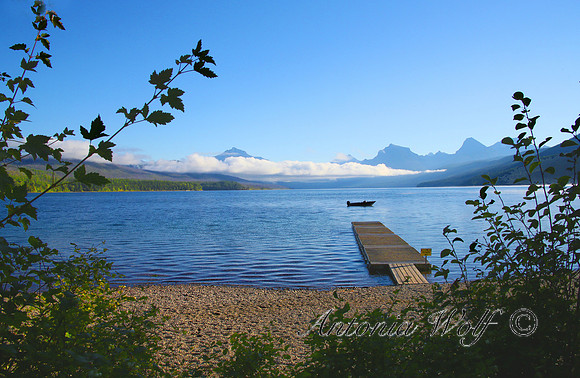 Early Morning on McDonald Lake Glacier