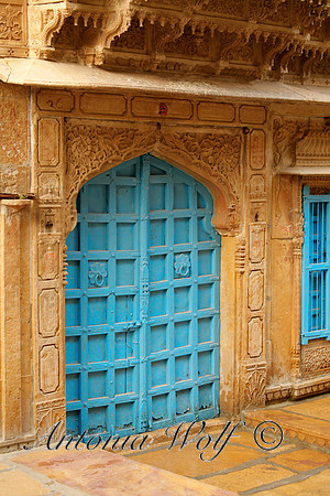 Blue Door in Jaisalmer