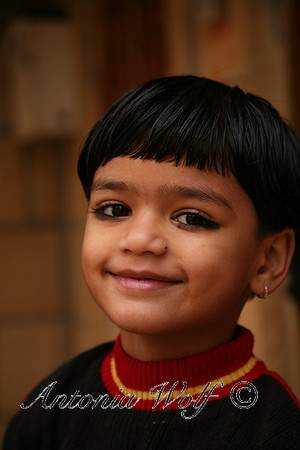 Young Boy with Dark Eyes