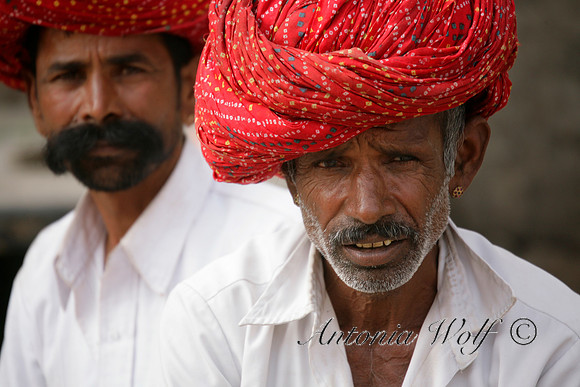 Men with Red Turban