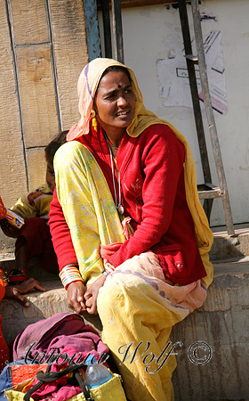Waiting for the Bus Jaisalmer