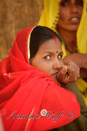 Two Women at the Market in Jaisalmer