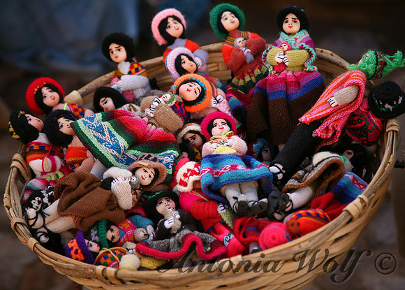 Basket of Market Dolls