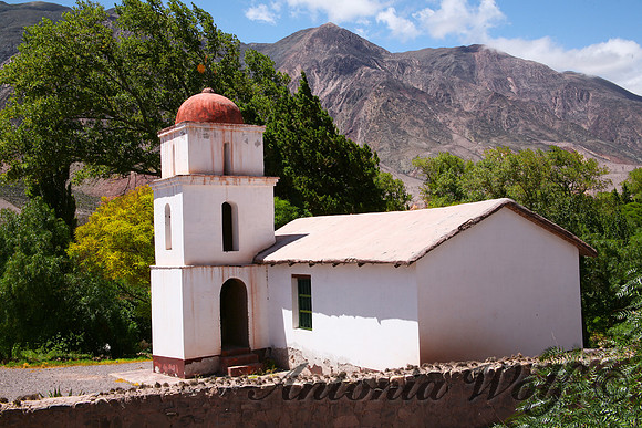 Chapel amidst the Argentina Mountains