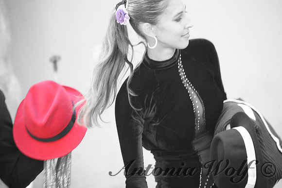 Tango Dancer Getting Ready