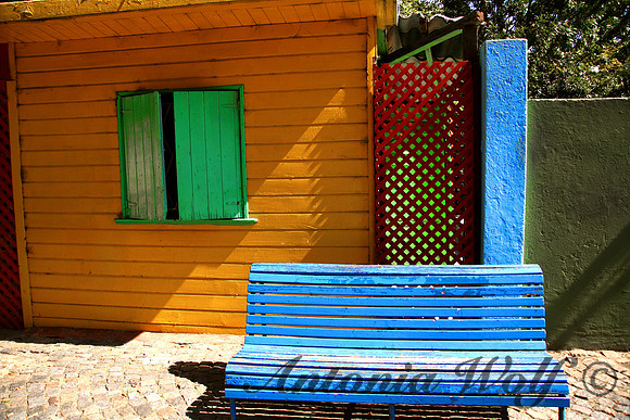 Blue Bench De La Boca