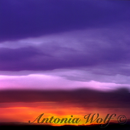 Abstract Sunset at Nine Pipe Montana