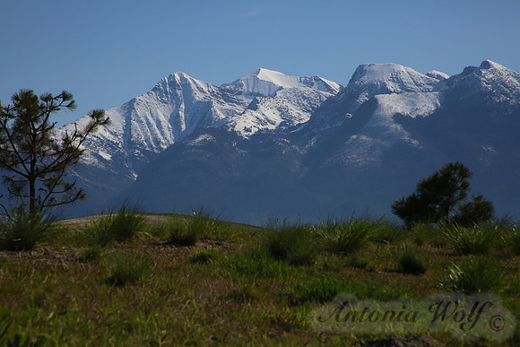Mission Mountain Range in Early Spring
