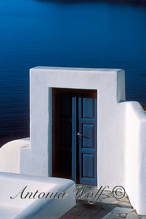 Santorini  Blue Door
