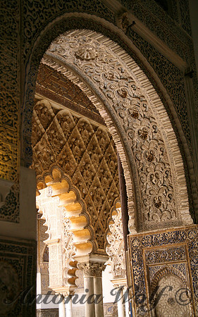 Mudejar Arch in Alcazar Sevilla