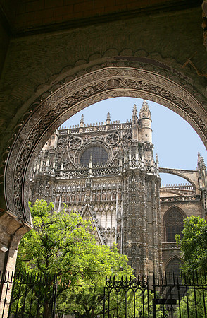 Sevilla View towards the Cathedral