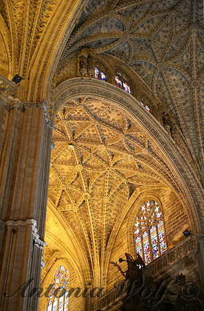 Sevilla Cathedral Ceiling with Angel