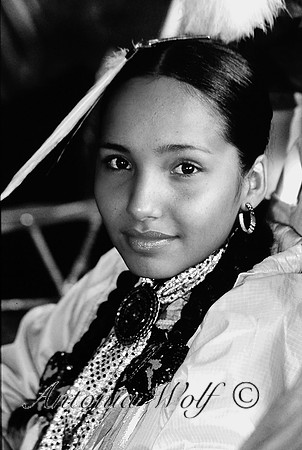 Young Beauty in Black and White